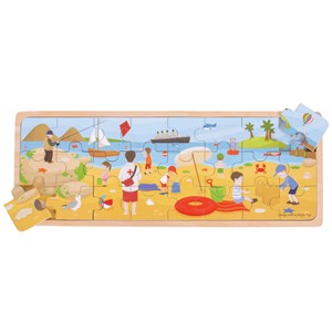Puzzle de scène de bord de mer en bois