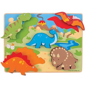 Gros puzzle de dinosaures à soulever