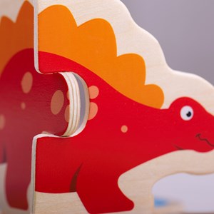 4 x puzzles en deux pièces - dinosaures