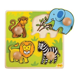 Safari de puzzle en bois