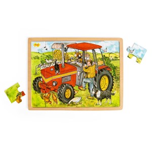 Puzzle tracteur 24 pièces