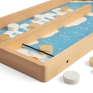 Jeu de rondelle de glace en bois