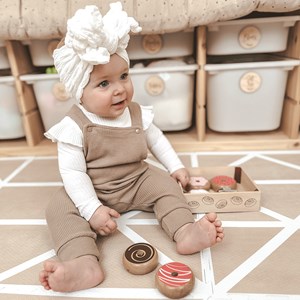 Caisse de beignets en bois