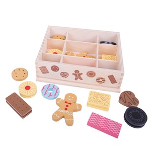 Boîte de biscuits en bois