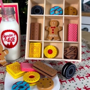 Boîte de biscuits en bois