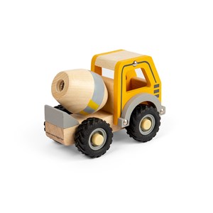 Jouet de mini camion mélangeur en bois