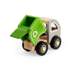 Mini camion de recyclage en bois
