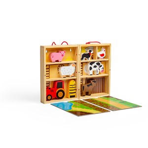Boîte de jeu pour animaux de la ferme