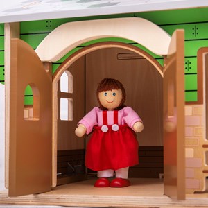 Ensemble de jeu de ferme pavée en bois