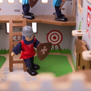 Figurines de chevaliers médiévaux