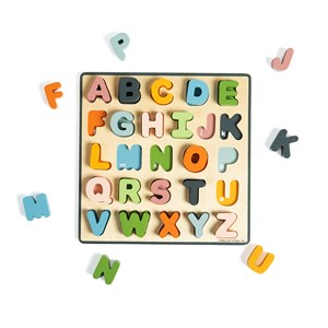 Puzzle abc majuscules en bois