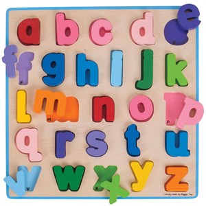 Puzzle abc minuscule en bois