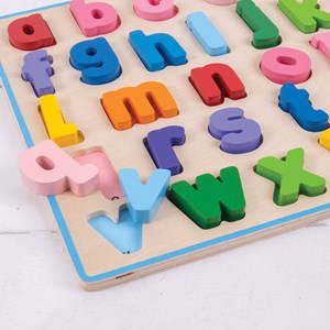 Puzzle abc minuscule en bois