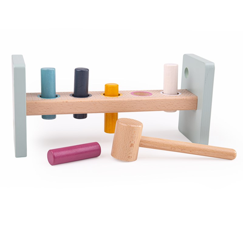 Bigjigs Toys - Banc de marteau en bois