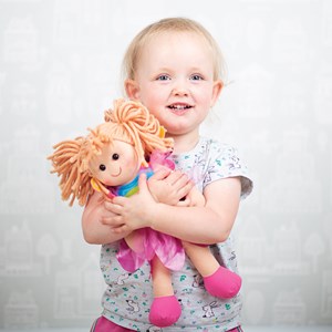 Poupée douce chloe, 34 cm de haut