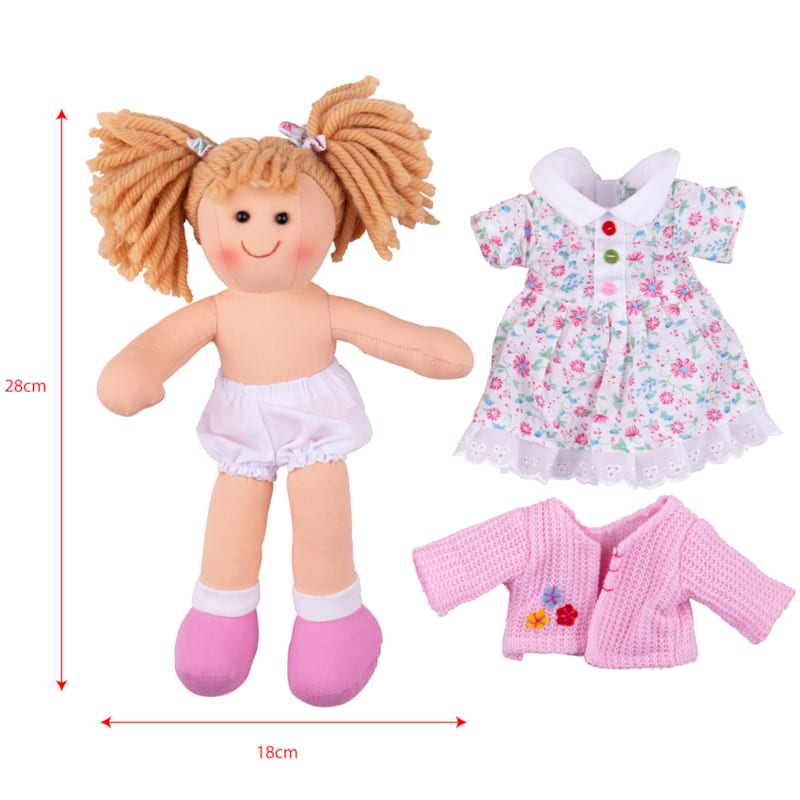 Poupée douce poppy, 28cm de haut (Bigjigs Toys) - Image 3