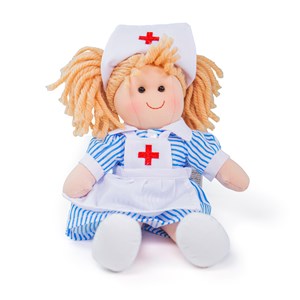 Poupée douce nurse nancy, 28cm de haut