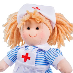 Poupée douce nurse nancy, 28cm de haut