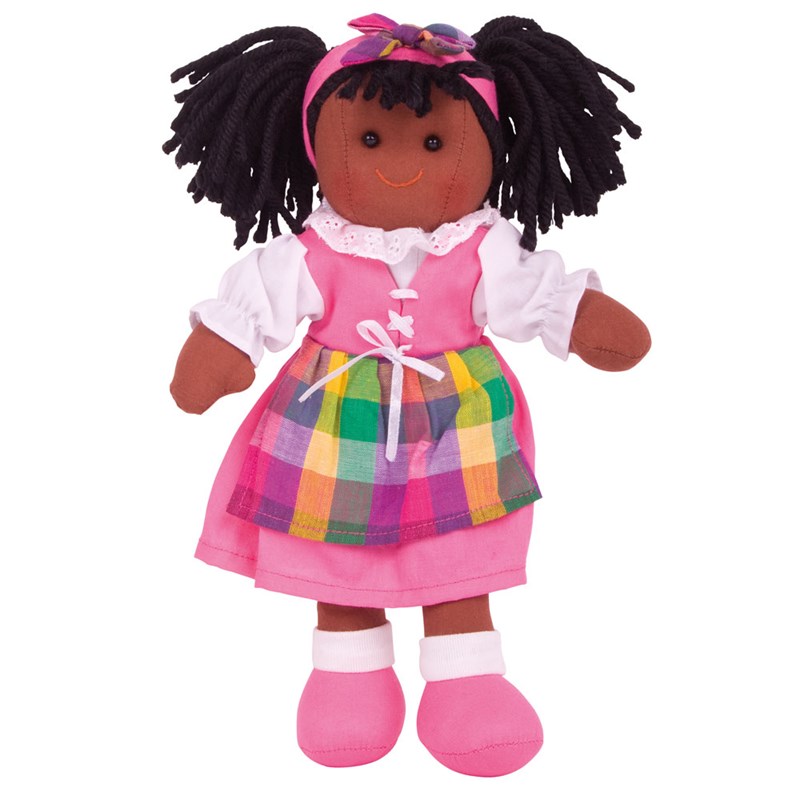 Bigjigs Toys - Poupée douce jess, 28cm de haut