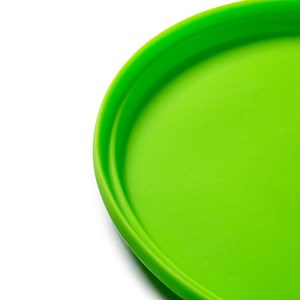 Disque volant en silicone vert