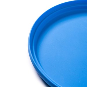Disque volant en silicone bleu