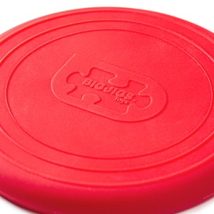 Disque volant en silicone rouge