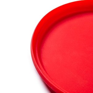 Disque volant en silicone rouge