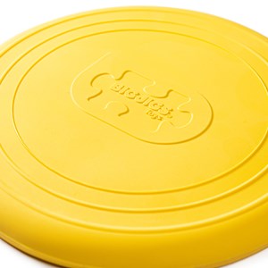 Disque volant en silicone jaune