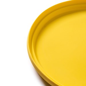 Disque volant en silicone jaune