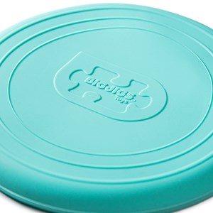 Disque volant en silicone turquoise