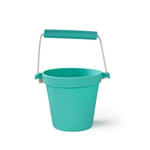 Seau de plage en silicone turquoise