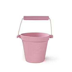 Seau de plage en silicone rose clair