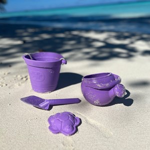 Bêche de plage écologique violette
