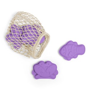 4 moules à sable en silicone violet