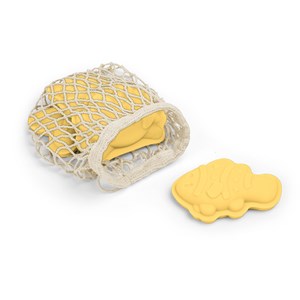 4 moules à sable en silicone jaune