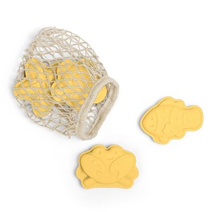 4 moules à sable en silicone jaune