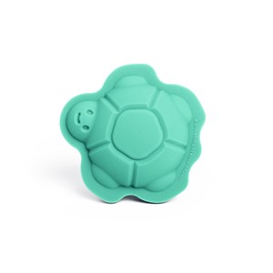 4 moules à sable en silicone turquoise