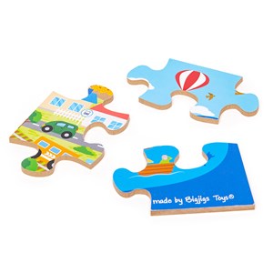 Puzzle de sol de la ville de transport