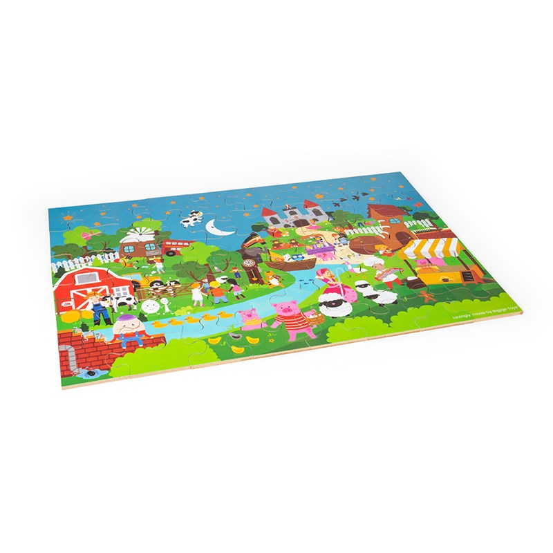 Puzzle de sol de comptine