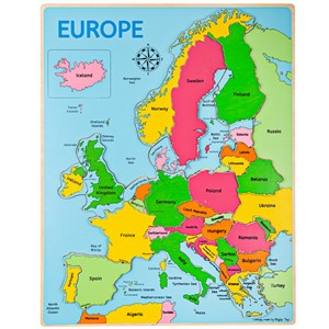 Puzzle en médaillon europe