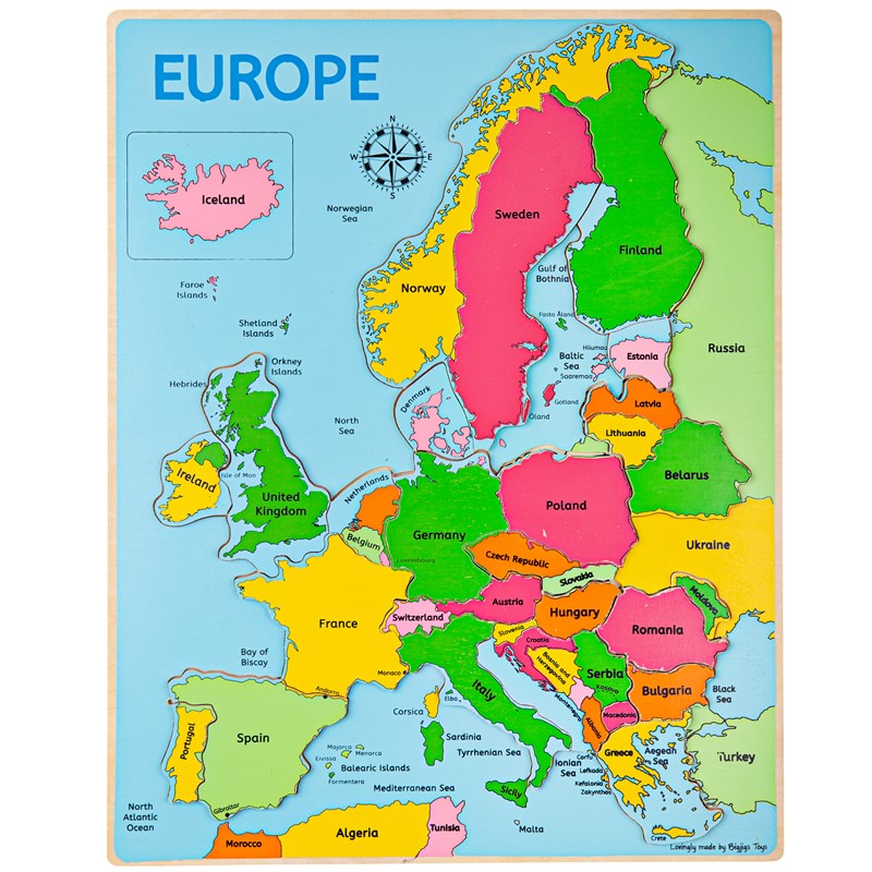 Puzzle en médaillon europe