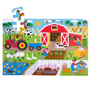Puzzle de sol de ferme