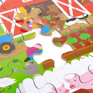 Puzzle de sol de ferme