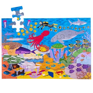 Puzzle sous le fond marin