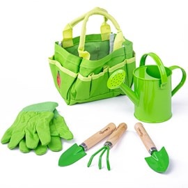 Sac et outils de jardinage pour enfants