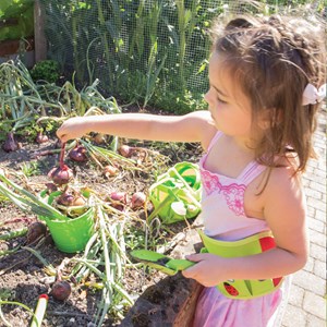 Seau de jardinage vert pour enfants