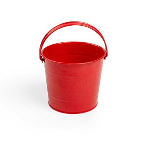Seau de jardinage rouge pour enfants