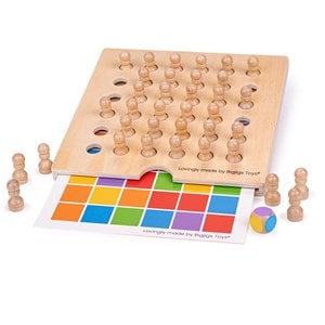 Jeu de mémo de couleur en bois