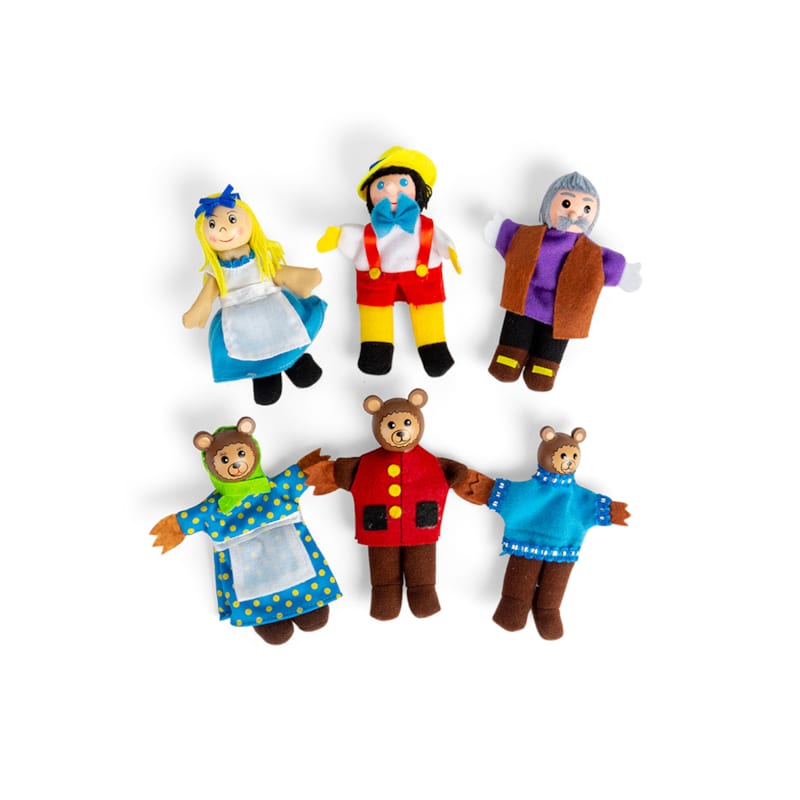 6 marionnettes à doigts boucle d'or (Bigjigs Toys) - Image 1