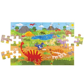 Puzzle de sol l'aube du dinosaure